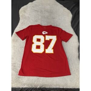 Kansas City‎ Chiefs Nike T-Shirt Travis Kelce 87 Medium Red Jersey Tee Mens